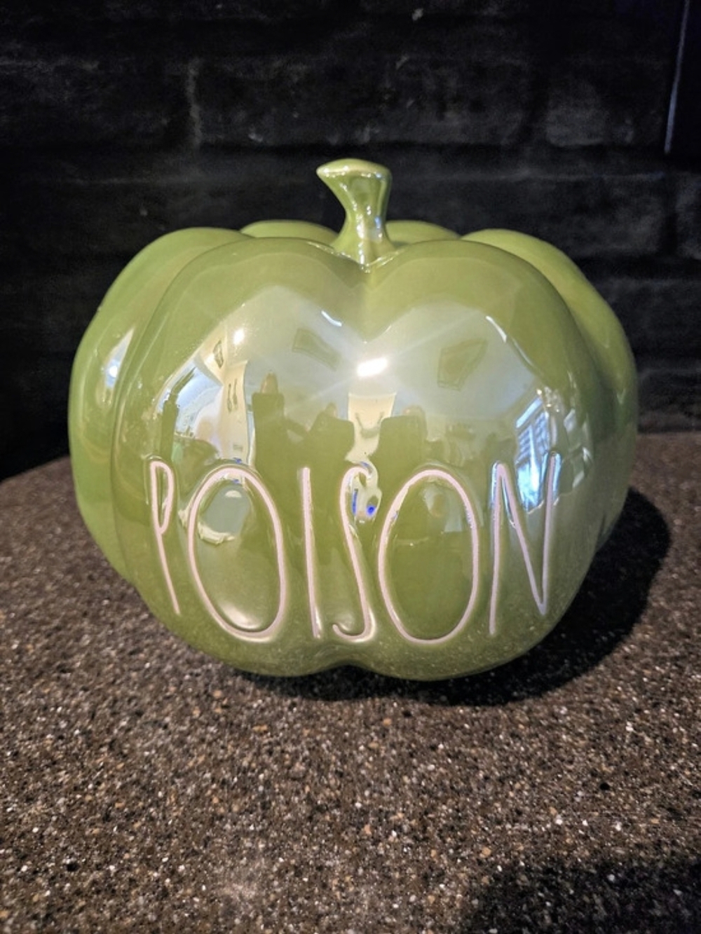 Rae Dunn Pumpkin Green Decor
